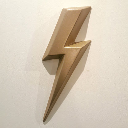 Ceramic Lightning Bolt - Black Gold