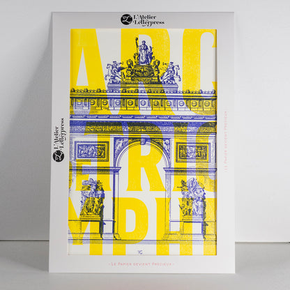 Affiche Paris Pop - L'Arc de Triomphe (21x30cm)