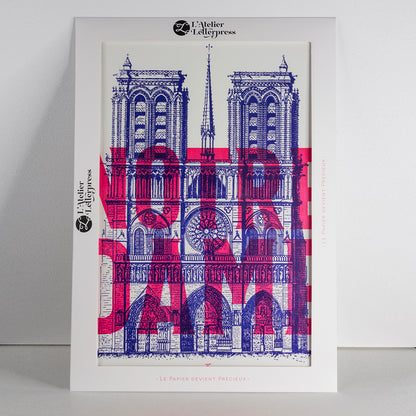 Affiche Paris Pop - Notre Dame de Paris (21x30cm)