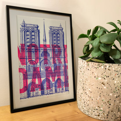 Affiche Paris Pop - Notre Dame de Paris (21x30cm)